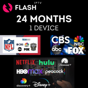 Flash IPTV 24 Months Subscription - 1 Device