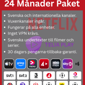 iptv sweden 24 månader abonnemang premium streaming