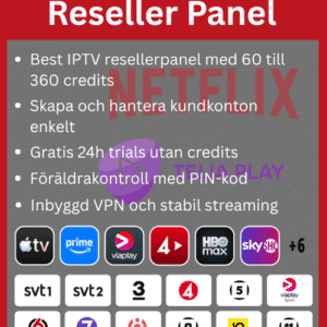 best iptv reseller panel credits abonnemang streaming